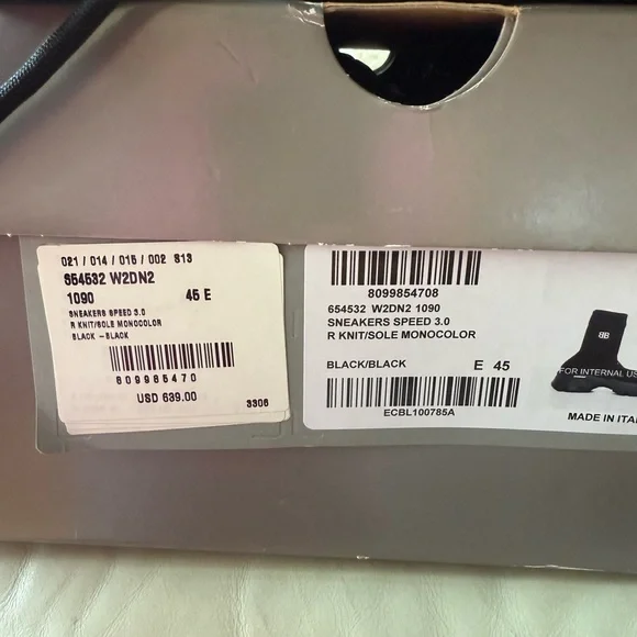 ❌SOLD❌Men’s Balenciaga Speed 3.0 Knit Sneakers - EU 45 - Picture 7 of 10